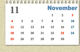 2007年11月カレンダー