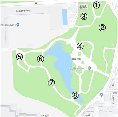 公園全体図（Google mapより）